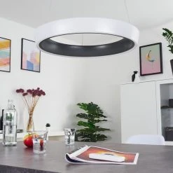 Hofstein Mackay Deckenleuchte LED Anthrazit, Wei&szlig;, 1-flammig, Fernbedienung -LED Leuchten Verkäufe 2022 mackay deckenleuchte h3326251 4