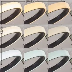 Hofstein Mackay Deckenleuchte LED Anthrazit, Wei&szlig;, 1-flammig, Fernbedienung -LED Leuchten Verkäufe 2022 mackay deckenleuchte h3326251 5