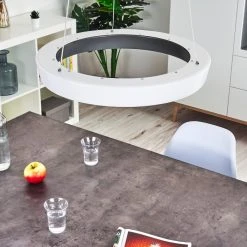 Hofstein Mackay Deckenleuchte LED Anthrazit, Wei&szlig;, 1-flammig, Fernbedienung -LED Leuchten Verkäufe 2022 mackay deckenleuchte h3326251 9