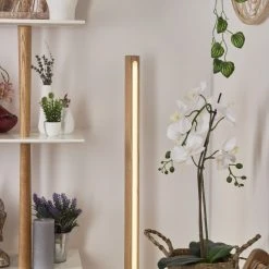 Hofstein Madou Stehleuchte LED Wei&szlig;, Holz hell, 1-flammig -LED Leuchten Verkäufe 2022 madou stehleuchte h3564561 8