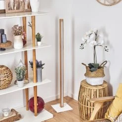 Hofstein Madou Stehleuchte LED Wei&szlig;, Holz hell, 1-flammig -LED Leuchten Verkäufe 2022 madou stehleuchte h3564561 9