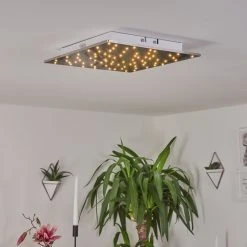 Hofstein Madrier Deckenleuchte LED Nickel-Matt, Wei&szlig;, 1-flammig, Fernbedienung -LED Leuchten Verkäufe 2022 madrier deckenleuchte h3446393 8