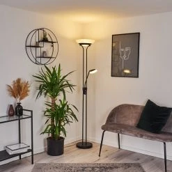 Hofstein Mairoa Deckenfluter LED Schwarz, 2-flammig -LED Leuchten Verkäufe 2022 mairoa deckenfluter h3385333 7