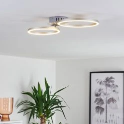 Hofstein Malanje Deckenleuchte LED Nickel-Matt, 2-flammig -LED Leuchten Verkäufe 2022 malanje deckenleuchte h3374818 12