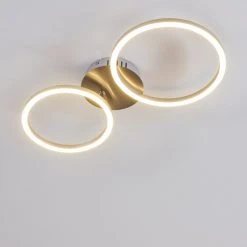 Hofstein Malanje Deckenleuchte LED Nickel-Matt, 2-flammig -LED Leuchten Verkäufe 2022 malanje deckenleuchte h3374818 2