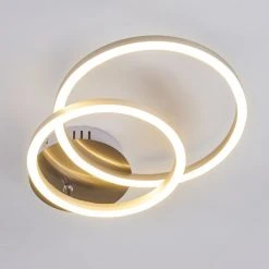 Hofstein Malanje Deckenleuchte LED Nickel-Matt, 2-flammig -LED Leuchten Verkäufe 2022 malanje deckenleuchte h3374818 4