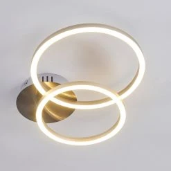 Hofstein Malanje Deckenleuchte LED Nickel-Matt, 2-flammig -LED Leuchten Verkäufe 2022 malanje deckenleuchte h3374818 8