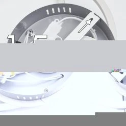 Hofstein Malanje Deckenleuchte LED Nickel-Matt, 3-flammig -LED Leuchten Verkäufe 2022 malanje deckenleuchte h3374825 18