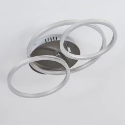 Hofstein Malanje Deckenleuchte LED Nickel-Matt, 3-flammig -LED Leuchten Verkäufe 2022 malanje deckenleuchte h3374825 8