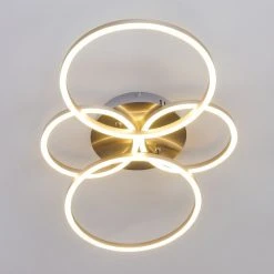 Hofstein Malanje Deckenleuchte LED Nickel-Matt, 4-flammig -LED Leuchten Verkäufe 2022 malanje deckenleuchte h3374849 10