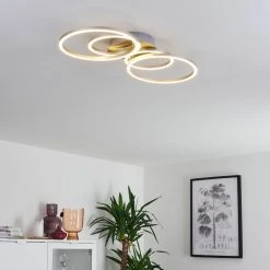 Hofstein Malanje Deckenleuchte LED Nickel-Matt, 4-flammig -LED Leuchten Verkäufe 2022 malanje deckenleuchte h3374849 14