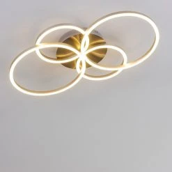 Hofstein Malanje Deckenleuchte LED Nickel-Matt, 4-flammig -LED Leuchten Verkäufe 2022 malanje deckenleuchte h3374849 7