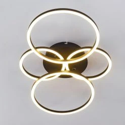 Hofstein Malanje Deckenleuchte LED Schwarz, 4-flammig -LED Leuchten Verkäufe 2022 malanje deckenleuchte h3374863 10