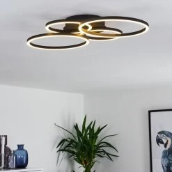 Hofstein Malanje Deckenleuchte LED Schwarz, 4-flammig -LED Leuchten Verkäufe 2022 malanje deckenleuchte h3374863 14