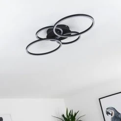 Hofstein Malanje Deckenleuchte LED Schwarz, 4-flammig -LED Leuchten Verkäufe 2022 malanje deckenleuchte h3374863 15