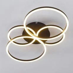 Hofstein Malanje Deckenleuchte LED Schwarz, 4-flammig -LED Leuchten Verkäufe 2022 malanje deckenleuchte h3374863 5