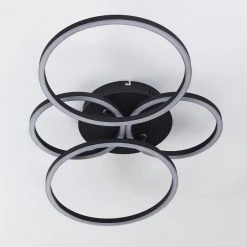 Hofstein Malanje Deckenleuchte LED Schwarz, 4-flammig -LED Leuchten Verkäufe 2022 malanje deckenleuchte h3374863 6