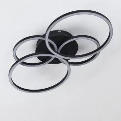 Hofstein Malanje Deckenleuchte LED Schwarz, 4-flammig -LED Leuchten Verkäufe 2022 malanje deckenleuchte h3374863 9