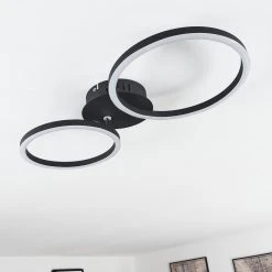 Hofstein Malanje Deckenleuchte LED Schwarz, 2-flammig -LED Leuchten Verkäufe 2022 malanje deckenleuchte h3381595 11