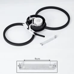 Hofstein Malanje Deckenleuchte LED Schwarz, 2-flammig -LED Leuchten Verkäufe 2022 malanje deckenleuchte h3381595 4