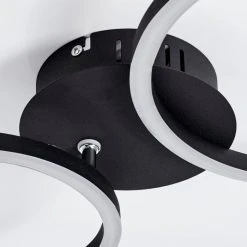 Hofstein Malanje Deckenleuchte LED Schwarz, 2-flammig -LED Leuchten Verkäufe 2022 malanje deckenleuchte h3381595 5