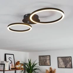 Hofstein Malanje Deckenleuchte LED Schwarz, 2-flammig -LED Leuchten Verkäufe 2022 malanje deckenleuchte h3381595 8