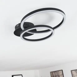 Hofstein Malanje Deckenleuchte LED Schwarz, 2-flammig -LED Leuchten Verkäufe 2022 malanje deckenleuchte h3381595 9