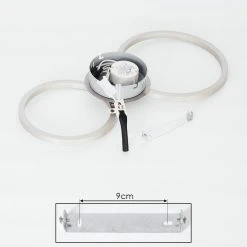 Hofstein Malanje Deckenleuchte LED Nickel-Matt, 2-flammig -LED Leuchten Verkäufe 2022 malanje deckenleuchte h3381618 4