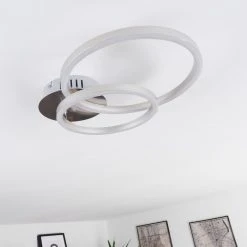 Hofstein Malanje Deckenleuchte LED Nickel-Matt, 2-flammig -LED Leuchten Verkäufe 2022 malanje deckenleuchte h3381618 7