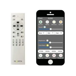 Mantra ALISIO Deckenventilator LED Wei&szlig;, 1-flammig, Fernbedienung -LED Leuchten Verkäufe 2022 mantra alisio deckenventilator 6705 2