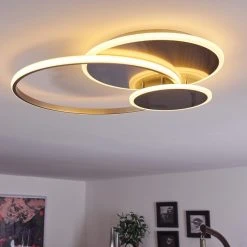 Hofstein Manzanales&nbsp; Deckenleuchte LED Chrom, 1-flammig, Fernbedienung -LED Leuchten Verkäufe 2022 manzanales deckenleuchte h3381403 5