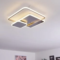 Hofstein Manzanales&nbsp; Deckenleuchte LED Chrom, 1-flammig, Fernbedienung -LED Leuchten Verkäufe 2022 manzanales deckenleuchte h3381434 11