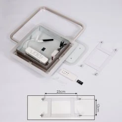 Hofstein Manzanales&nbsp; Deckenleuchte LED Chrom, 1-flammig, Fernbedienung -LED Leuchten Verkäufe 2022 manzanales deckenleuchte h3381434 3