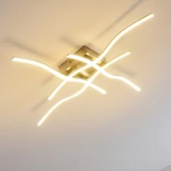 Hofstein Mapleton Deckenleuchte LED Nickel-Matt, 4-flammig -LED Leuchten Verkäufe 2022 mapleton deckenleuchte h3009574 4