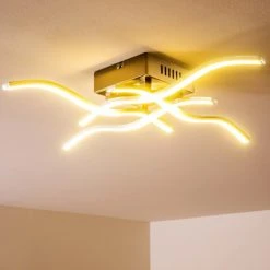 Hofstein Mapleton Deckenleuchte LED Nickel-Matt, 4-flammig