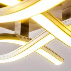 Hofstein Mapleton Deckenleuchte LED Nickel-Matt, 4-flammig -LED Leuchten Verkäufe 2022 mapleton deckenleuchte h3009581 15