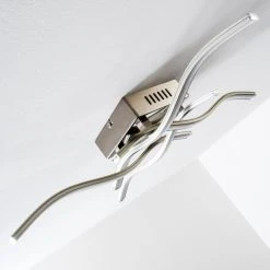 Hofstein Mapleton Deckenleuchte LED Nickel-Matt, 4-flammig -LED Leuchten Verkäufe 2022 mapleton deckenleuchte h3009581 18