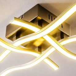 Hofstein Mapleton Deckenleuchte LED Nickel-Matt, 4-flammig -LED Leuchten Verkäufe 2022 mapleton deckenleuchte h3009581 2