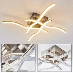 Hofstein Mapleton Deckenleuchte LED Nickel-Matt, 4-flammig -LED Leuchten Verkäufe 2022 mapleton deckenleuchte h3097946 do1 18