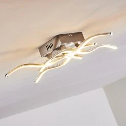 Hofstein Mapleton Deckenleuchte LED Nickel-Matt, 4-flammig -LED Leuchten Verkäufe 2022 mapleton deckenleuchte h3097946 do1 9