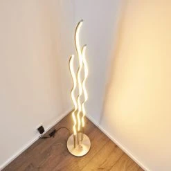 Hofstein Mapleton Stehleuchte LED Nickel-Matt, 3-flammig, Fernbedienung -LED Leuchten Verkäufe 2022 mapleton stehleuchte h3009567 10