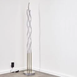 Hofstein Mapleton Stehleuchte LED Nickel-Matt, 3-flammig, Fernbedienung -LED Leuchten Verkäufe 2022 mapleton stehleuchte h3009567 15