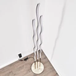 Hofstein Mapleton Stehleuchte LED Nickel-Matt, 3-flammig, Fernbedienung -LED Leuchten Verkäufe 2022 mapleton stehleuchte h3009567 16