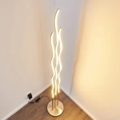 Hofstein Mapleton Stehleuchte LED Nickel-Matt, 3-flammig, Fernbedienung -LED Leuchten Verkäufe 2022 mapleton stehleuchte h3009567 3