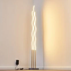 Hofstein Mapleton Stehleuchte LED Nickel-Matt, 3-flammig, Fernbedienung -LED Leuchten Verkäufe 2022 mapleton stehleuchte h3009567 7