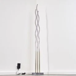 Hofstein Mapleton Stehleuchte LED Nickel-Matt, 3-flammig, Fernbedienung -LED Leuchten Verkäufe 2022 mapleton stehleuchte h3009567 8