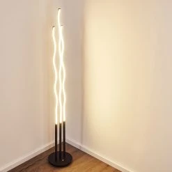 Hofstein Mapleton Stehleuchte LED Schwarz, 3-flammig, Fernbedienung -LED Leuchten Verkäufe 2022 mapleton stehleuchte h3271278 do2 14