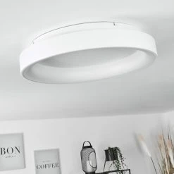 Hofstein Maraya Deckenleuchte LED Wei&szlig;, 1-flammig, Fernbedienung -LED Leuchten Verkäufe 2022 maraya deckenleuchte h3570517 11