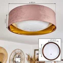 Hofstein Maripi Deckenleuchte LED Gold, Rosa, 1-flammig -LED Leuchten Verkäufe 2022 maripi deckenleuchte h3460009 3