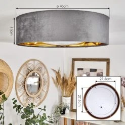 Hofstein Maripi Deckenleuchte LED Grau, Gold, 1-flammig -LED Leuchten Verkäufe 2022 maripi deckenleuchte h3460023 3